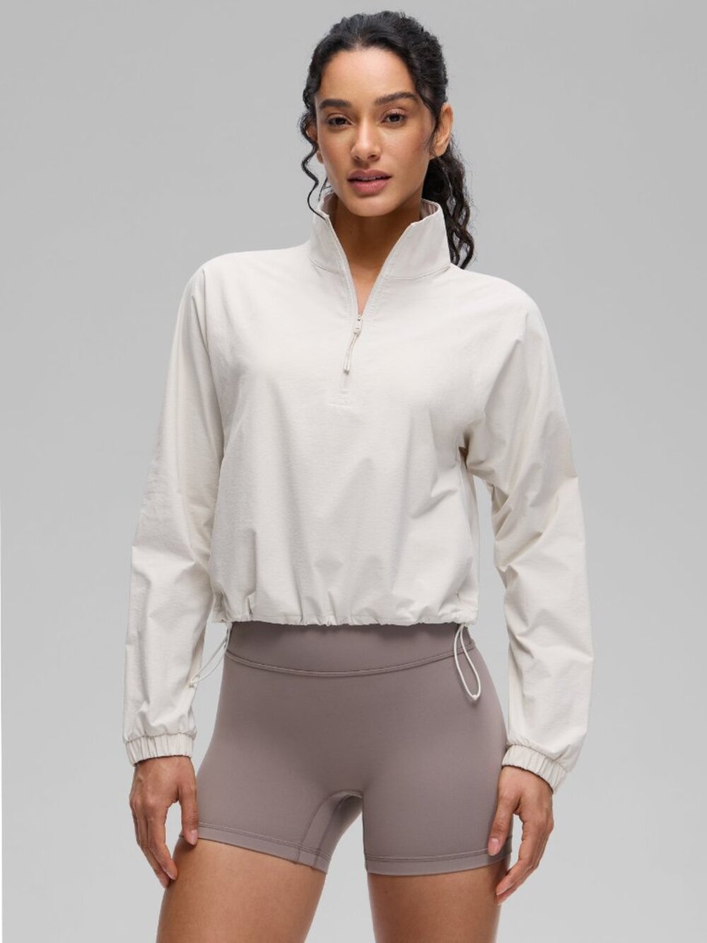 Half Zip Lightweight Pocket Long Sleeve